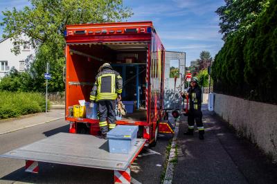 Esslingen: Dehnfugenbrand im Krankenhaus loest Grosseinsatz aus